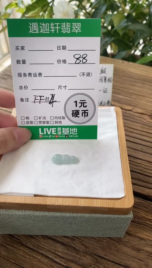 翡翠未镶嵌吊坠(不含链)FF114