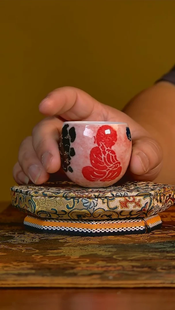 杯手工手绘杯杯很美丽