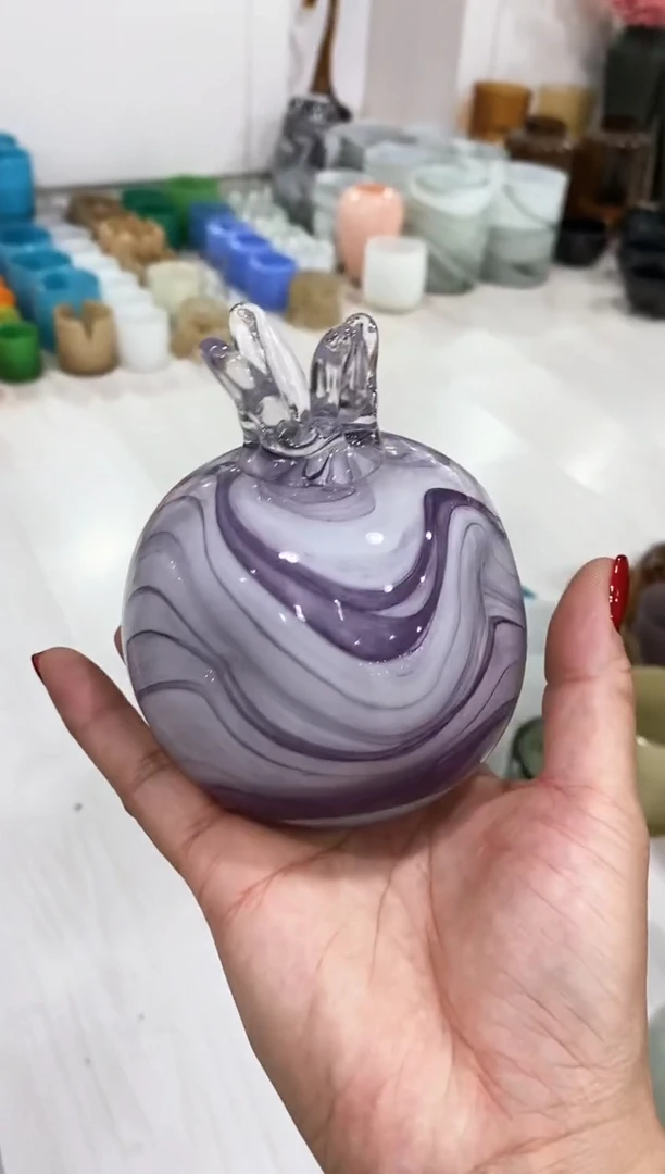 慕忆家手作琉璃花瓶瑕疵