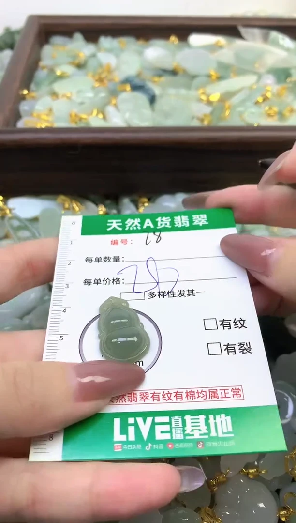 颈饰未镶嵌翡翠天然缅甸A货翡翠