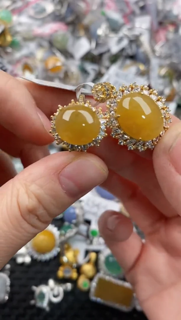 银S925镶嵌戒指翡翠777              6