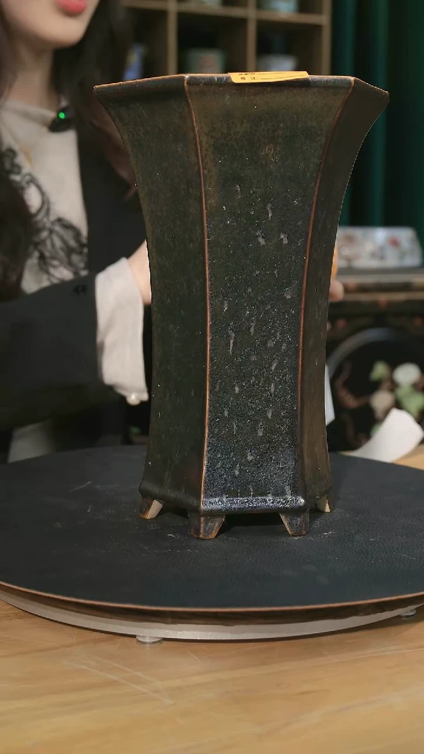 【石湾花盆】10.5寸六角兰盆030