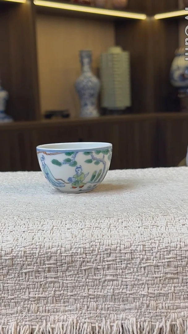 瓷片景德镇毛仔柴窑杯