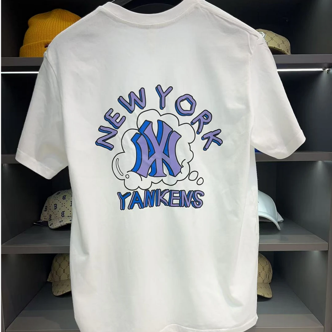 NY联名款老花圆领T恤男女同款简约百搭 119