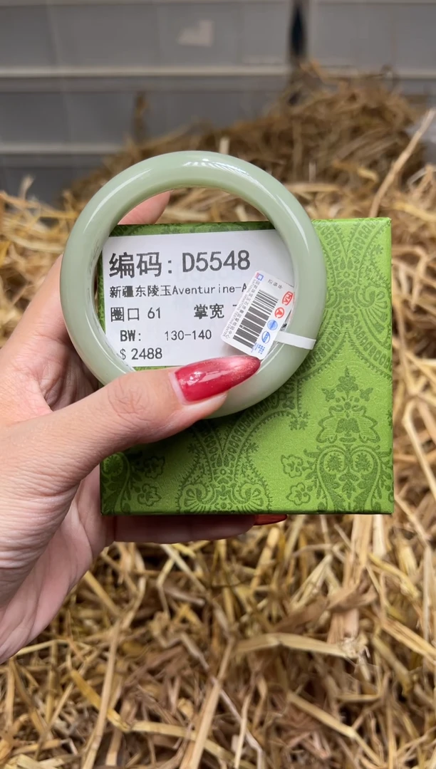 未镶嵌手镯石英质玉D5548