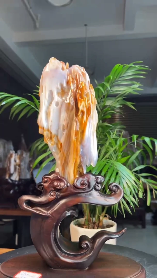 未镶嵌硅化玉（树化玉）珠宝奇石2855（高度39厘米）