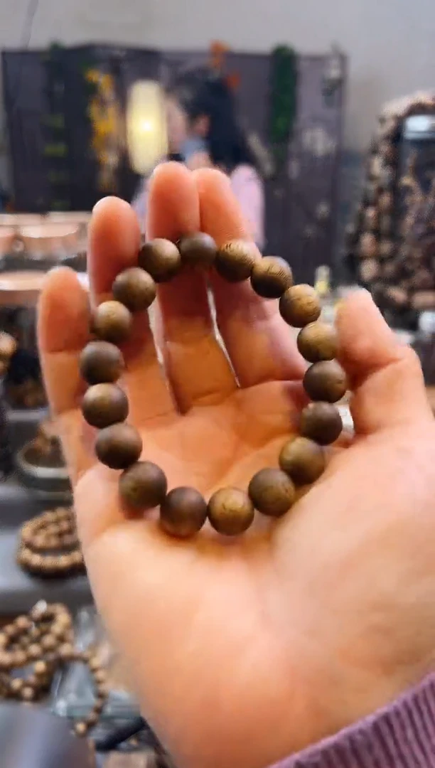 【闪购商品】沉香手串棋楠圆珠单圈