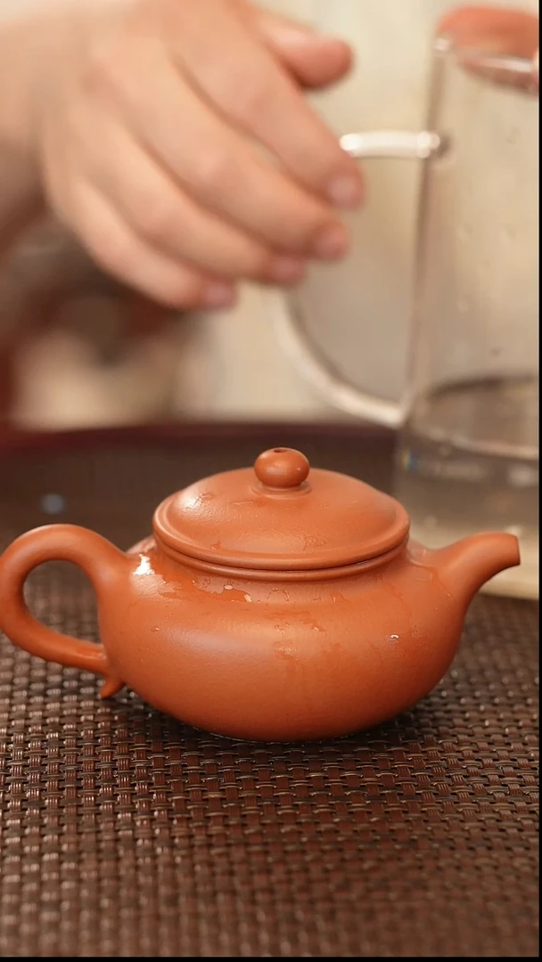 茶壶紫砂全手 大红袍 仿古 160cc