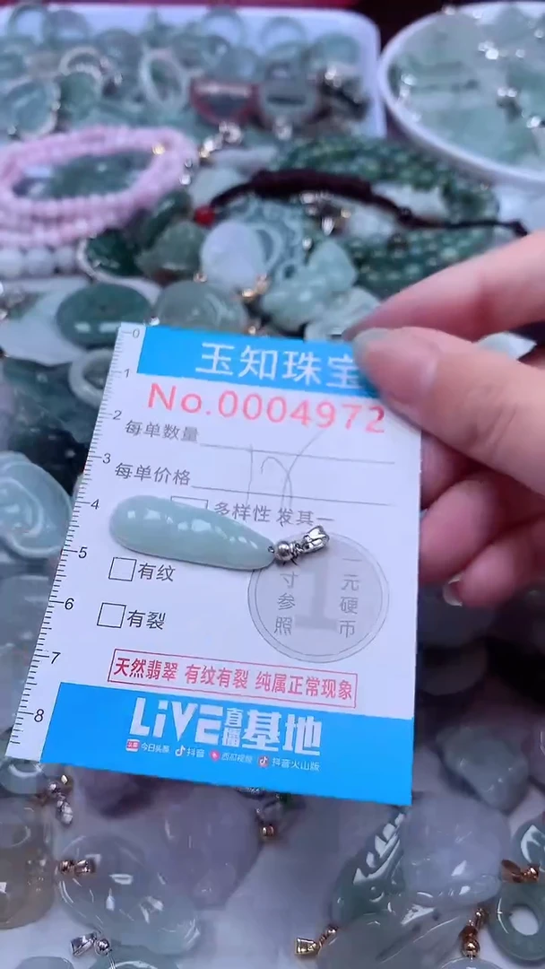 翡翠未镶嵌吊坠(不含链)4972