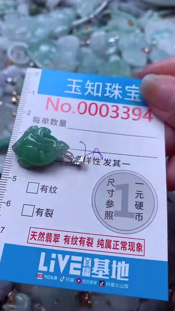 吊坠(不含链)未镶嵌翡翠.3394