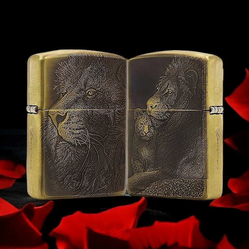 ZIPPO/之宝打火机盔甲【父子情深】原装正品煤油机DYJ1