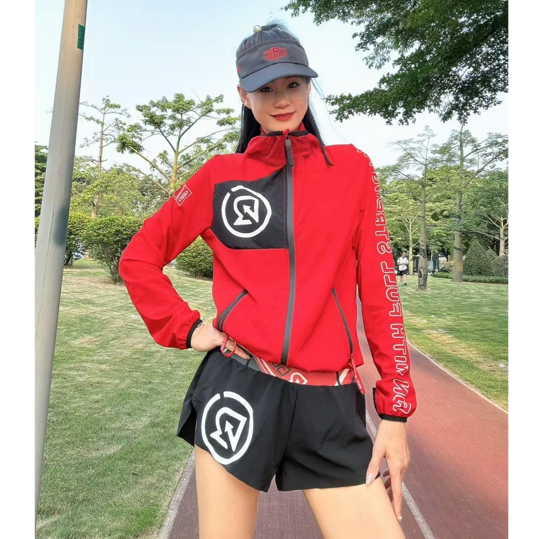夏季上新户外运动跑步速干防晒衣时尚连帽皮肤衣透气休闲外套