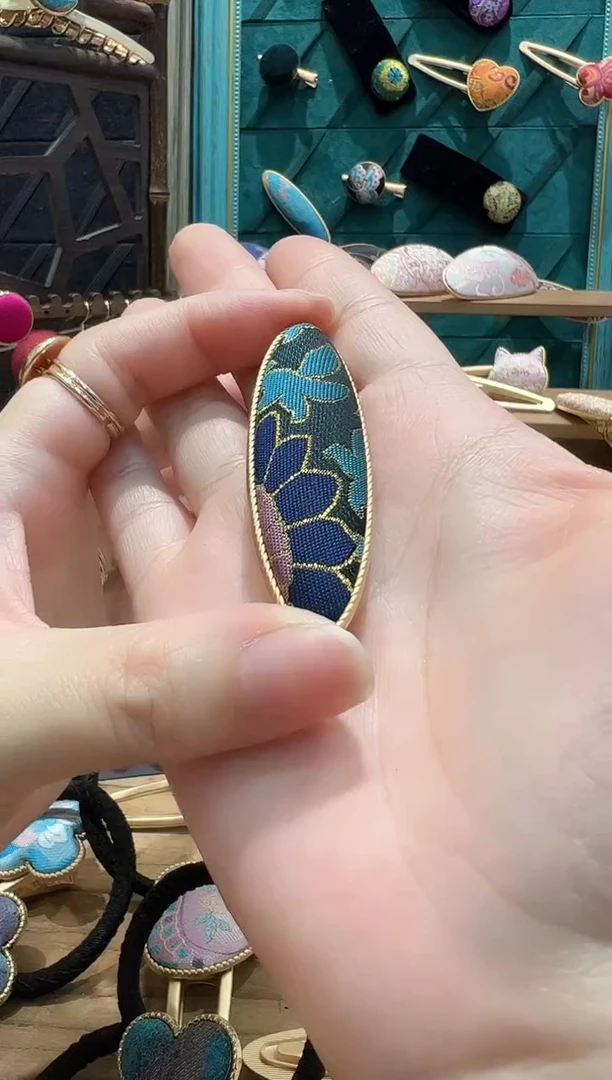 【闪购商品】【孤品车2.15】大小团纹大柳叶鸭嘴夹