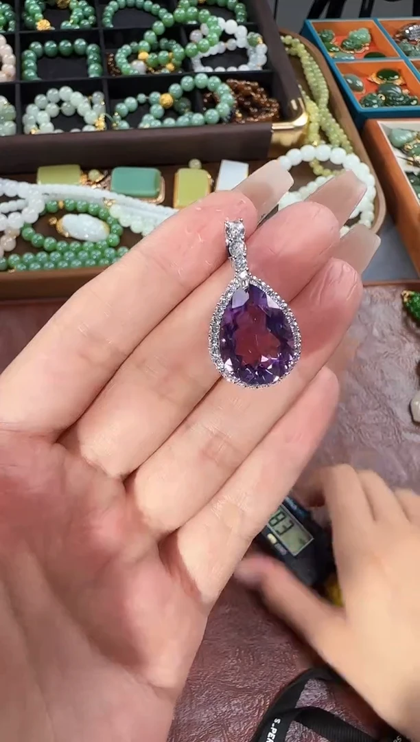 银S925镶嵌吊坠(不含链)水晶1