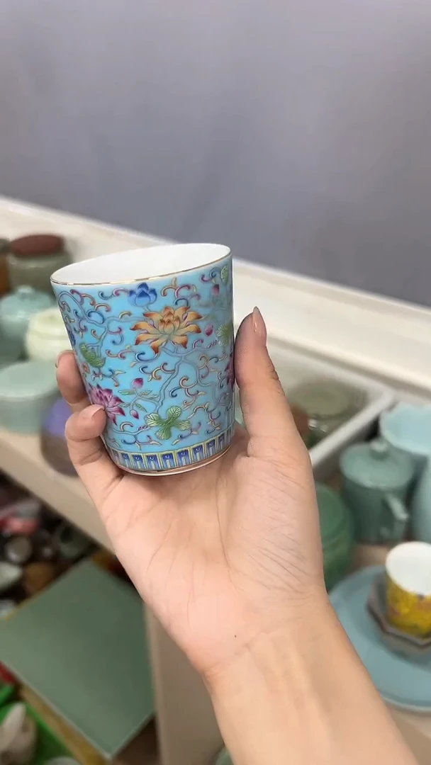 龙泉云间青瓷小米茶器