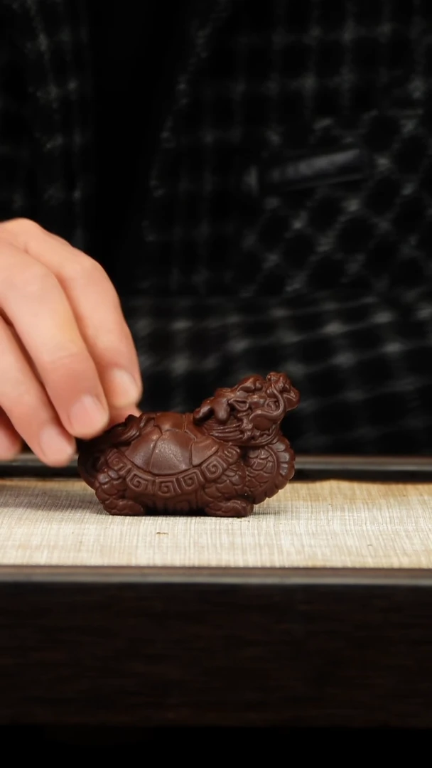 茶壶紫砂紫泥龙龟