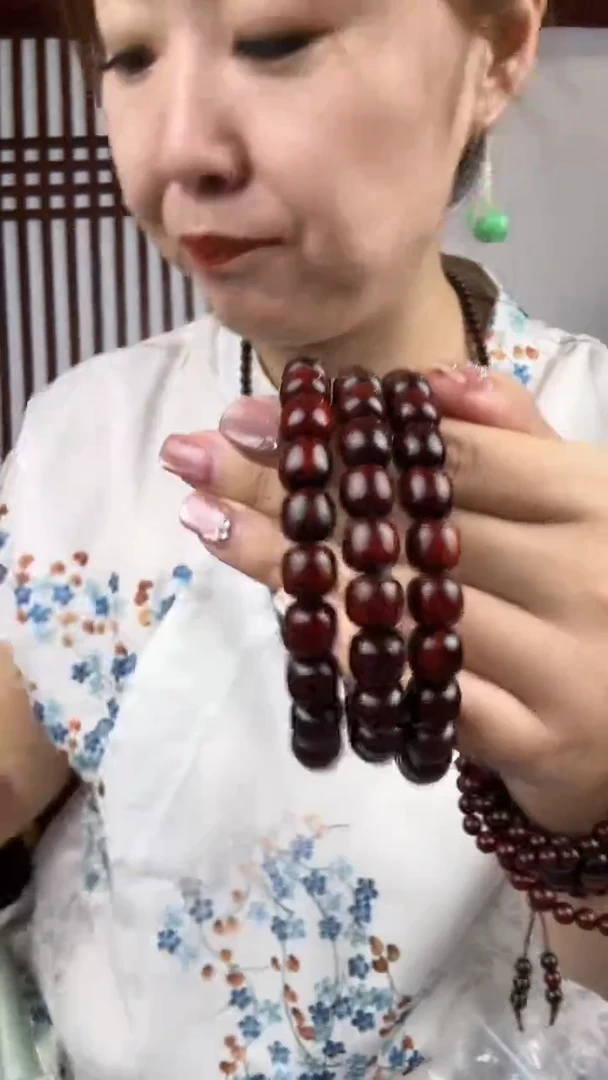 檀香紫檀（小叶紫檀）小叶紫檀0809苹果珠手串