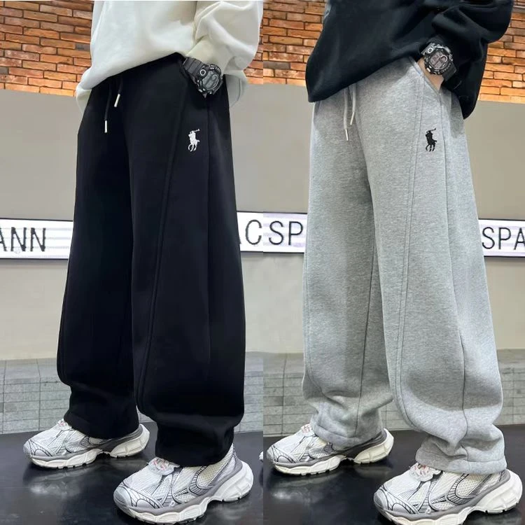 2025秋韩版儿童时尚舒适休闲长裤中大童洋气宽松学生版百搭弯刀裤