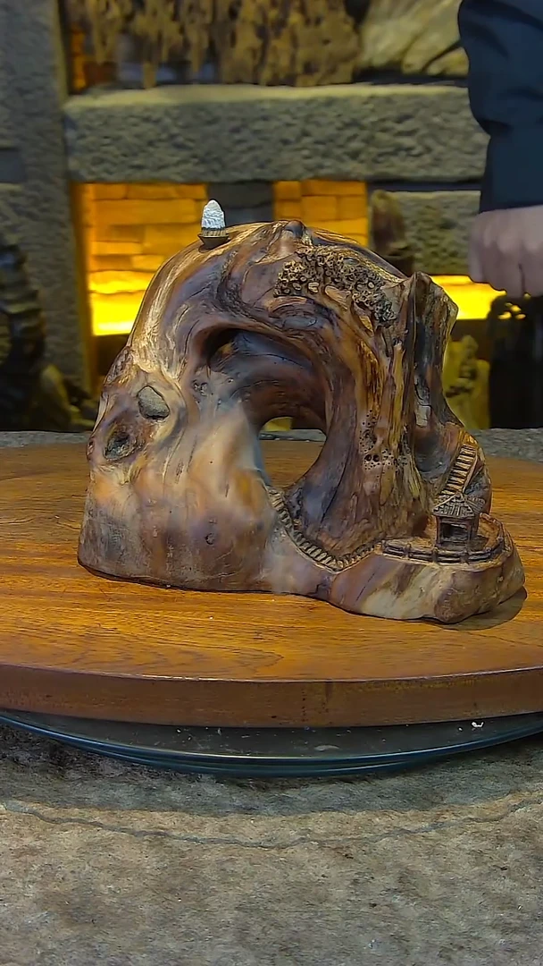 木42*26*42红檀木山水摆件