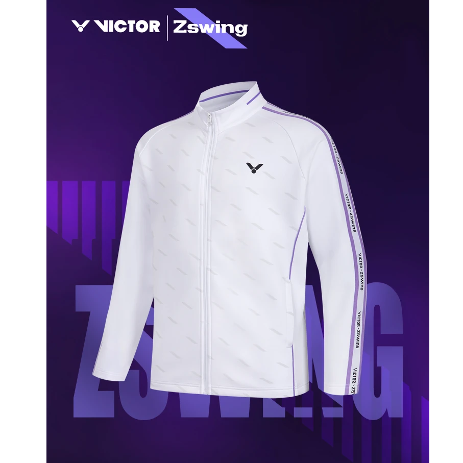 victor胜利威克多郑思维专属羽毛球服春秋针织运动外套衫J505ZSW