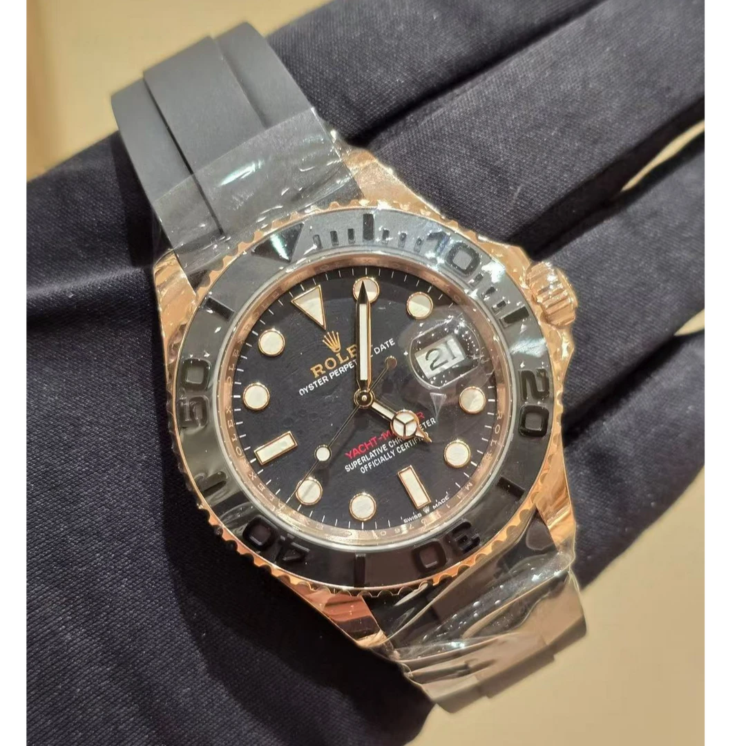 Rolex/劳力士  黑色盘面 18k玫瑰金材质40mm自动机械