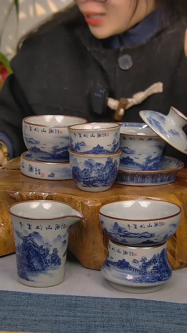 【闪购商品】7件套陶瓷茶具家用简装系列