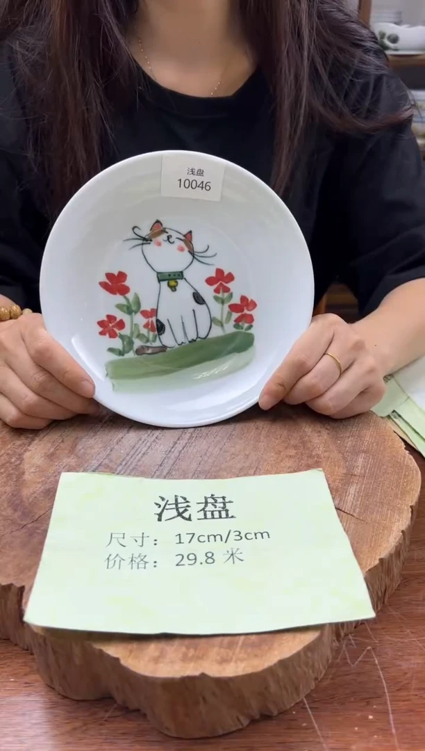 瓷片手绘（浅盘）10046