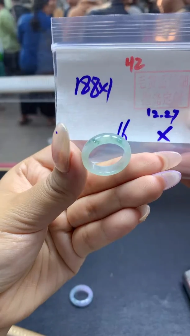 未镶嵌定制翡翠戒圈#188元-毛货需精细抛光