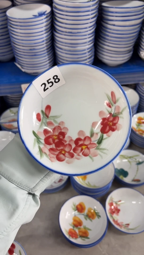 瓷片景德镇高温陶瓷食品级手绘釉中彩-小胖碗