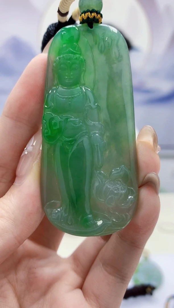 定制翡翠未镶嵌5028jw-毛货挂件155