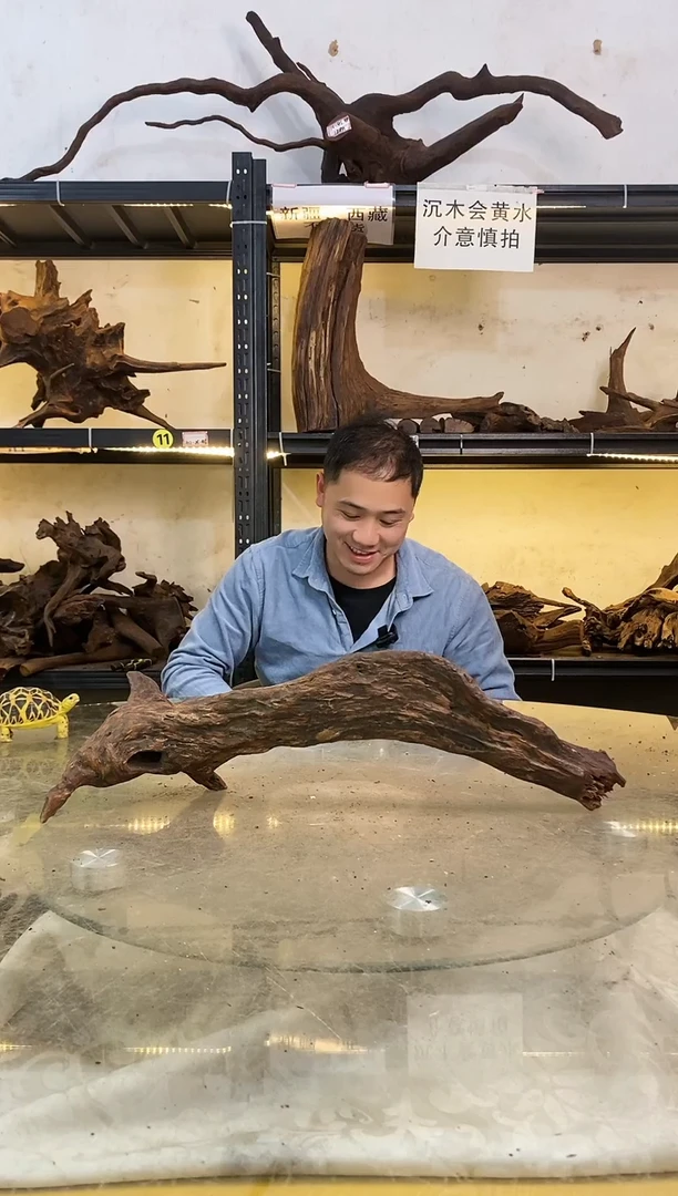 【闪购商品】柚木木艺995鱼缸造景沉木