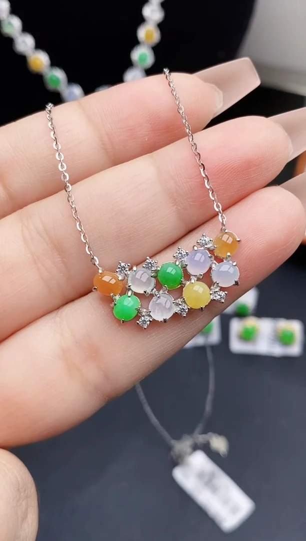 银S925镶嵌戒指翡翠0450