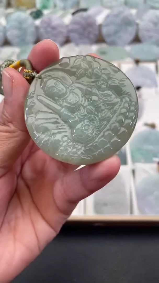 颈饰未镶嵌翡翠天然缅甸翡翠A货163
