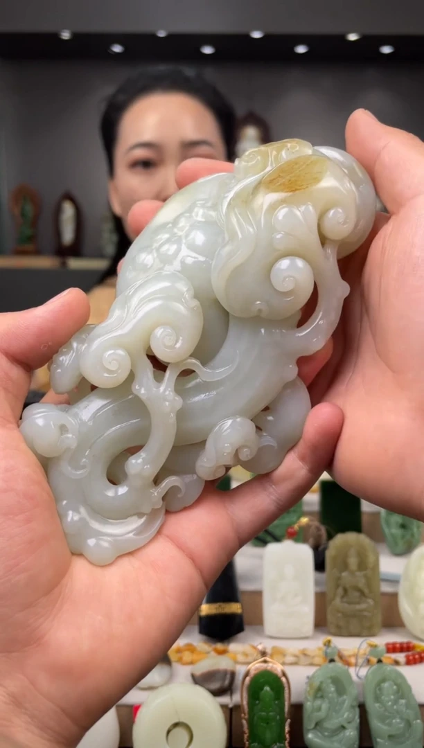 和田玉未镶嵌摆件摆件