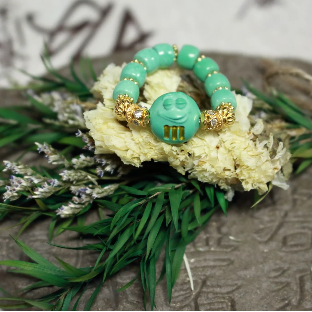 非金属布艺戒指 俏皮M豆指环戒指