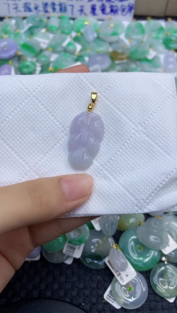 颈饰未镶嵌翡翠天然缅甸A货翡翠