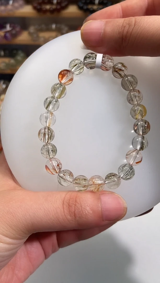 水晶手链未镶嵌黑金超 8