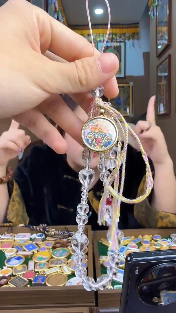 吊坠扎基拉姆手串-纯手绘唐卡