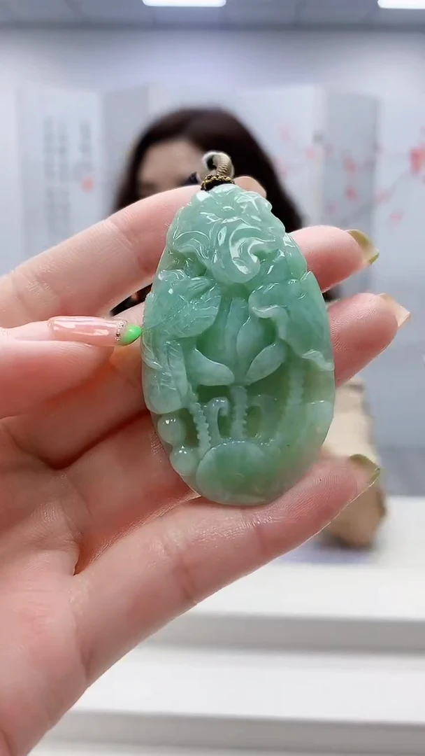 未镶嵌定制翡翠4829ry-毛货挂件97
