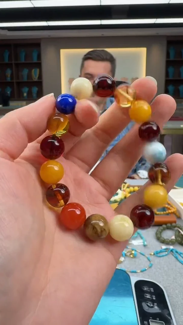 【闪购商品】琥珀手串未镶嵌序列号196