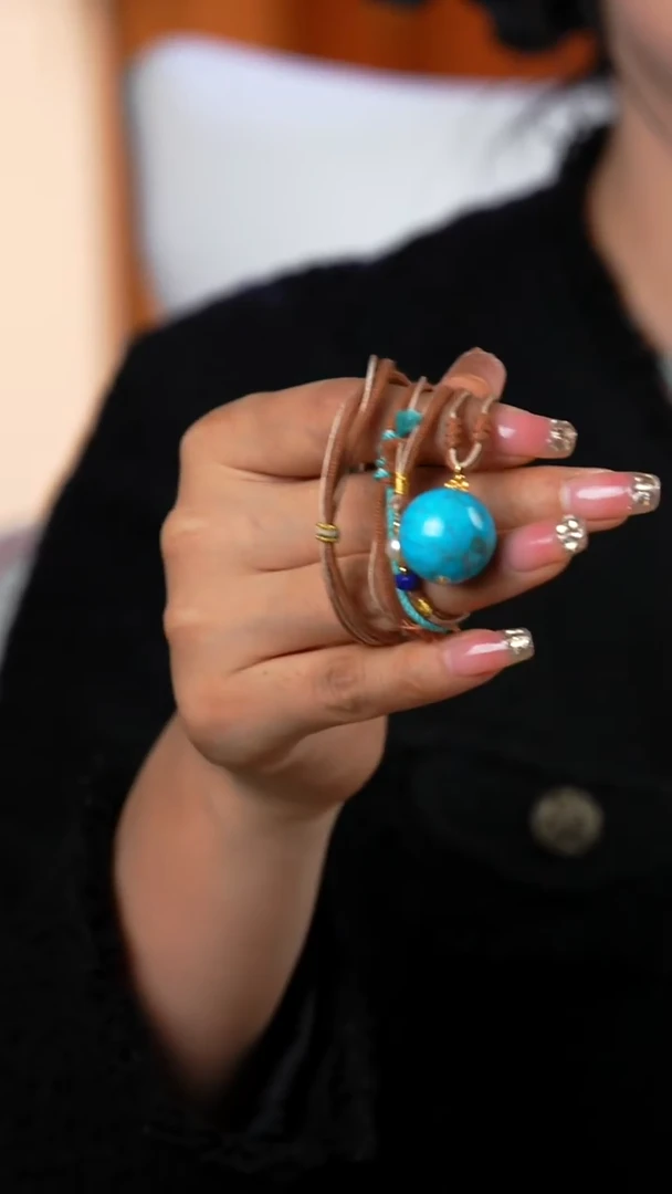 未镶嵌绿松石吊坠20mm多样性发一