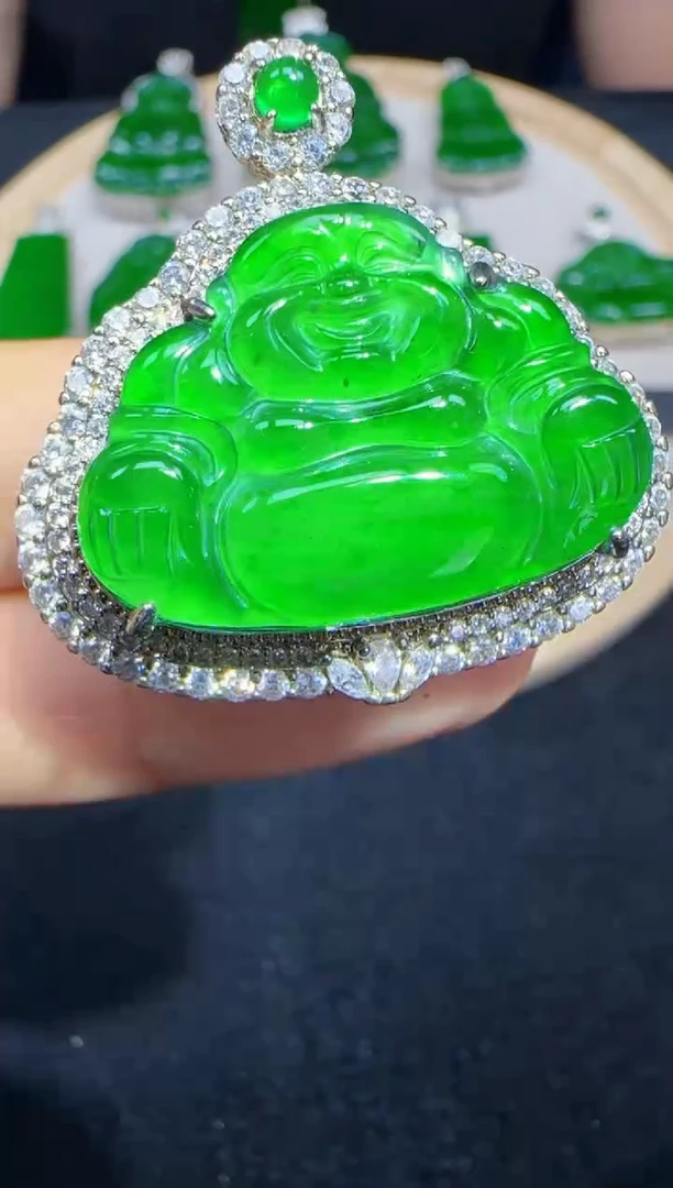 未镶嵌定制翡翠翡翠吊坠45