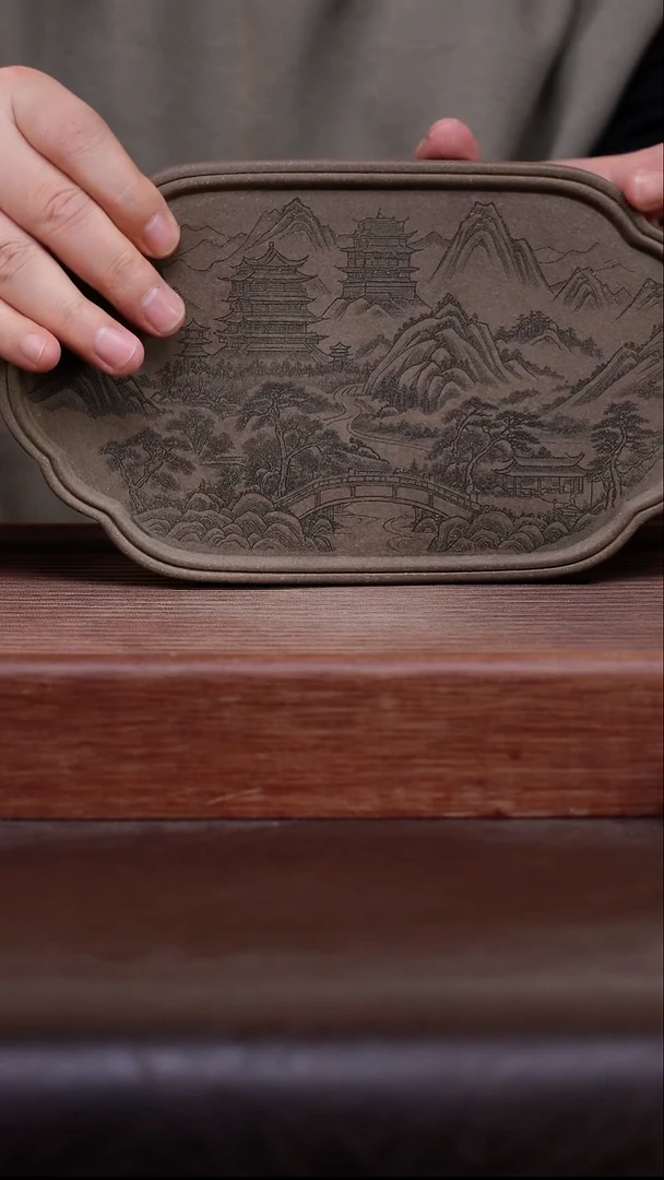 茶壶紫砂青段茶盘