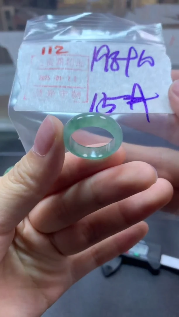 【闪购商品】定制翡翠未镶嵌戒圈15#208毛货需精细抛光