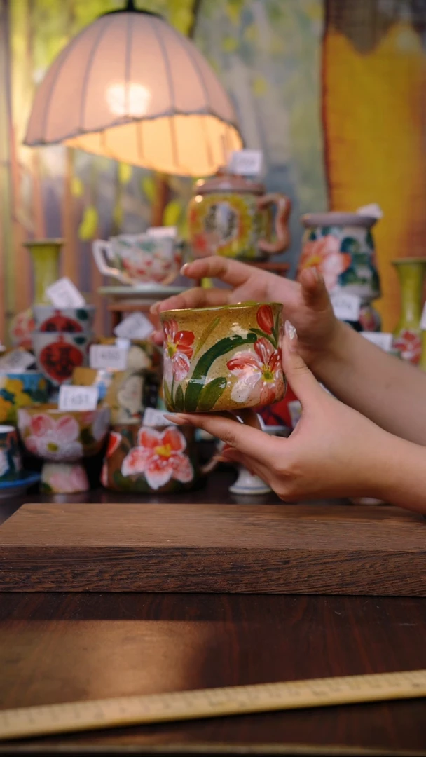 摆件泥垚手作 景德镇手工手绘器物