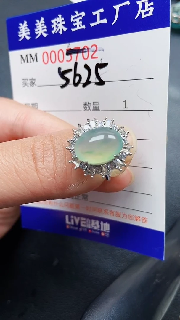 颈饰银S925镶嵌翡翠5625