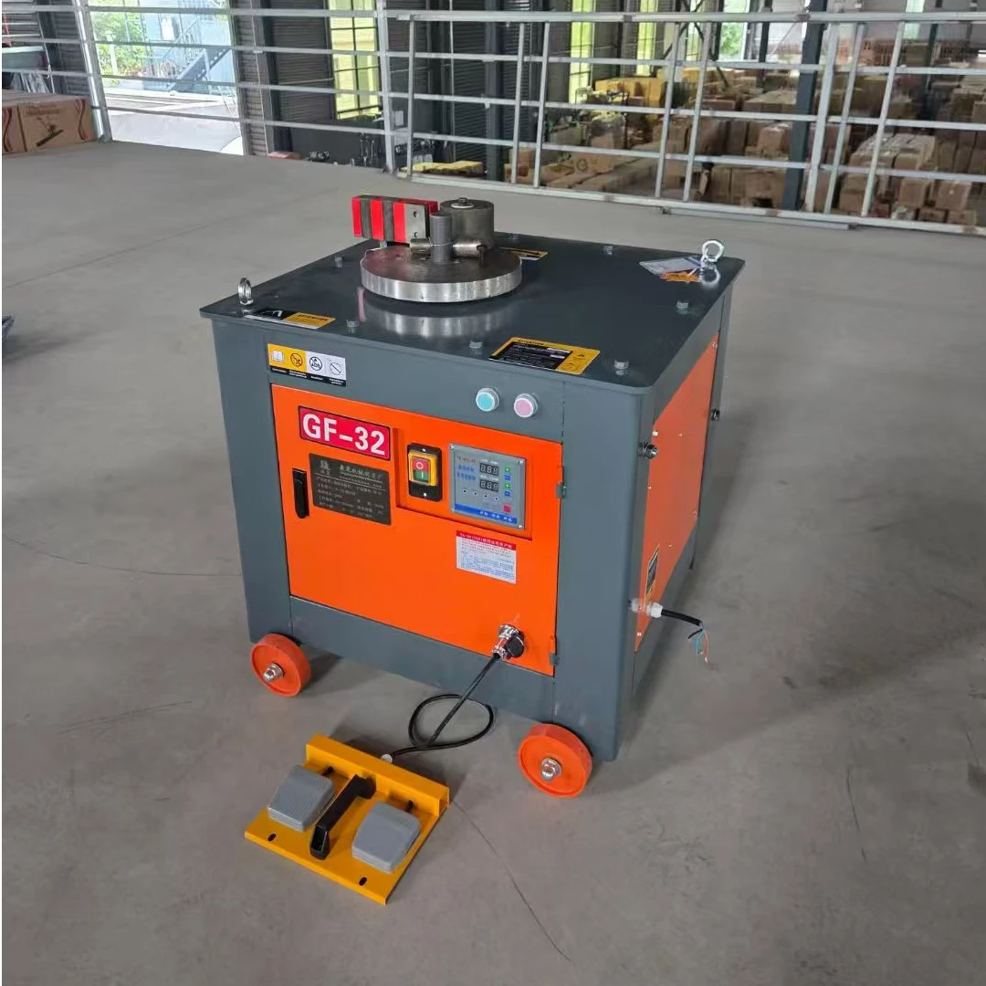 数控钢筋弯箍机钢筋打套子机弯套子机大平板双头钢筋折弯机弯套机