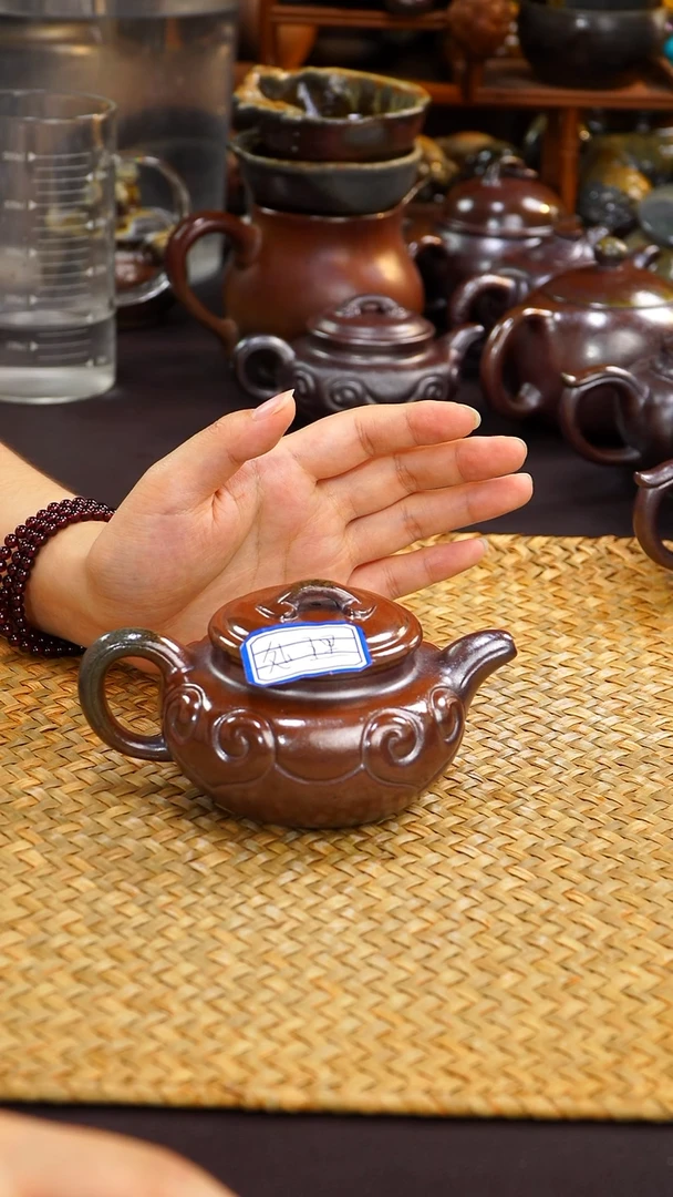茶壶紫砂党纯自然紫砂柴烧