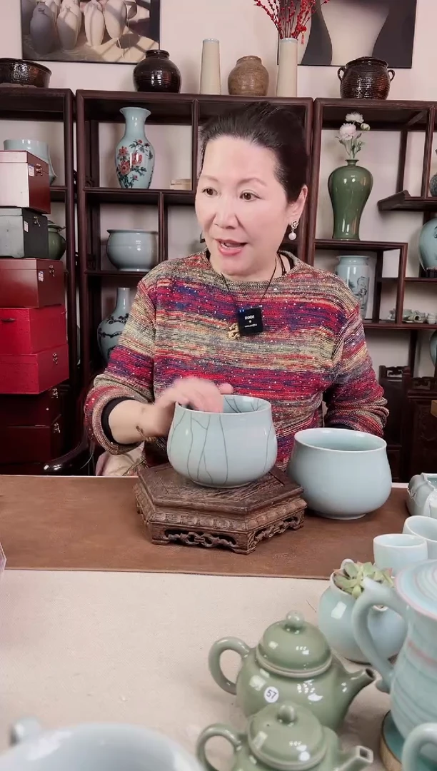 【闪购商品】杯龙泉青瓷 哥窑 钵