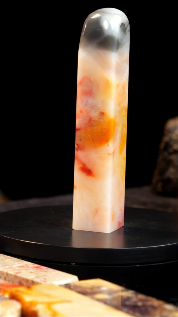 昌化石水墨黄冻印章印章印章